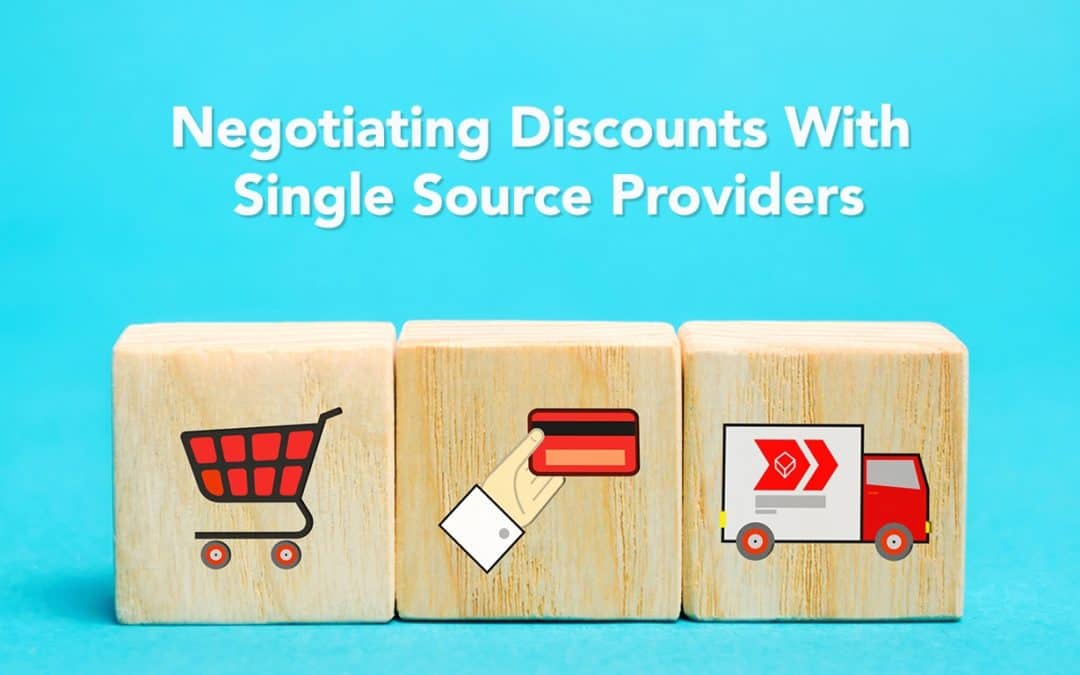 Negotiating Discounts With Single Source Providers