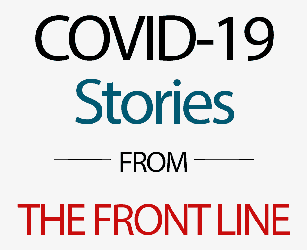 text: covid stories from the front line