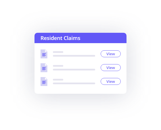 resident claims